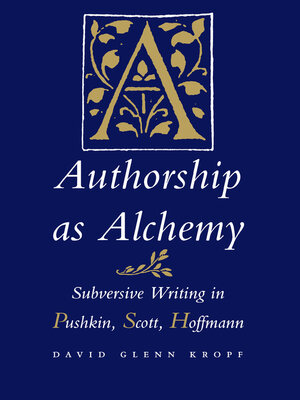 cover image of Authorship as Alchemy